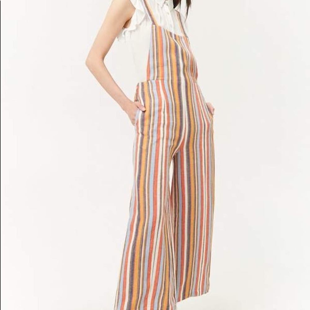 Linen Overalls Multicolor
